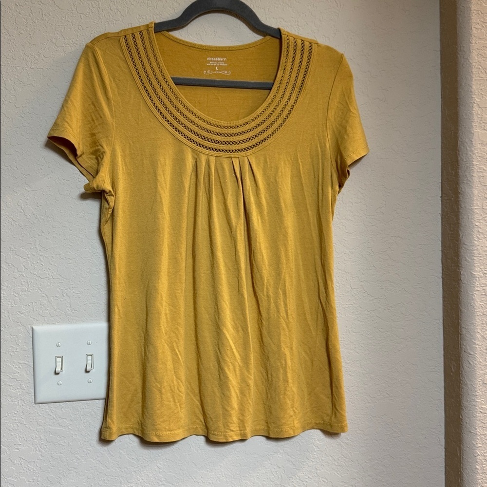 Dress Barn Women's Yellow Blouse Size L